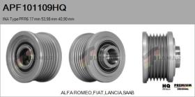 HQ APF101109HQ - POLEAS NUEVO INA Type PFR6 17,00 mm 53,98 mm 40,90 mm