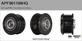 HQ APF901109HQ - POLEAS NUEVO INA Type PFR6 17,00 mm 54,82 mm 37,60 mm