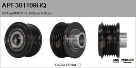  APF301109HQ - POLEAS NUEVO INA Type PFR6 17,00 mm 54,82 mm 44,80 mm