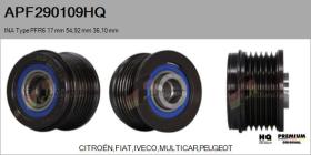 HQ APF290109HQ - POLEAS NUEVO INA Type PFR6 17,00 mm 54,92 mm 36,10 mm