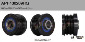 HQ APF430209HQ - POLEAS NUEVO INA Type PFR6 17,00 mm 54,95 mm 42,25 mm