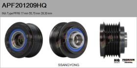 HQ APF201209HQ - POLEAS NUEVO INA Type PFR6 17,00 mm 55,70 mm 39,30 mm