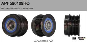 HQ APF590109HQ - POLEAS NUEVO INA Type PFR6 17,00 mm 55,87 mm 34,70 mm