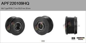 HQ APF220109HQ - POLEAS NUEVO INA Type PFR6 17,00 mm 55,87 mm 35,00 mm