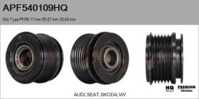 HQ APF540109HQ - POLEAS NUEVO INA Type PFR6 17,00 mm 55,87 mm 35,60 mm