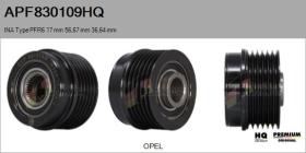  APF830109HQ - POLEAS NUEVO INA Type PFR6 17,00 mm 56,67 mm 36,64 mm