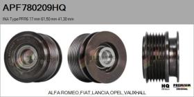 HQ APF780209HQ - POLEAS NUEVO INA Type PFR6 17,00 mm 61,50 mm 41,30 mm