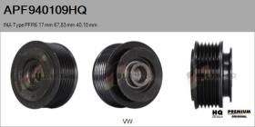 HQ APF940109HQ - POLEAS NUEVO INA Type PFR6 17,00 mm 67,83 mm 40,10 mm