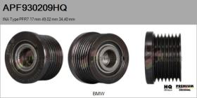 HQ APF930209HQ - POLEAS NUEVO INA Type PFR7 17,00 mm 49,02 mm 34,40 mm