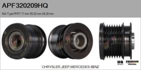 HQ APF320209HQ - POLEAS NUEVO INA Type PFR7 17,00 mm 50,02 mm 49,30 mm