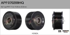 HQ APF070209HQ - POLEAS NUEVO INA Type PFR7 17,00 mm 70,05 mm 39,30 mm