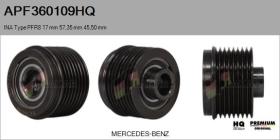 HQ APF360109HQ - POLEAS NUEVO INA Type PFR8 17,00 mm 57,35 mm 45,50 mm