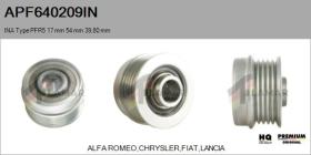 INA APF640209IN - POLEAS NUEVO ORIG. INA Type PFR5 17,00 mm 54,00 mm 39,80 mm