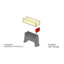 FTC P540 - PORTAFUSIBLE 4V SERIE FU40...