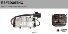 HQ RSF520057HQ - Resistencia en serie, electromotor de ventilador BMW Type 12