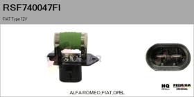  RSF740047FI - Resistencia en serie, electromotor de ventilador FIAT Type 1