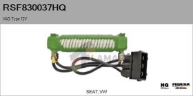 HQ RSF830037HQ - Resistencia en serie, electromotor de ventilador VAG Type 12