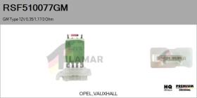 GM RSF510077GM - RESISTENCIAS VENTILADOR CALEFACCION