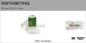 HQ RSF510077HQ - RESISTENCIAS VENTILADOR CALEFACCION