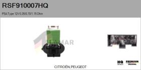 HQ RSF910007HQ - RESISTENCIAS VENTILADOR CALEFACCION