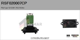  RSF020007CP - RESISTENCIAS VENTILADOR CALEFACCION