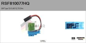 HQ RSF810077HQ - RESISTENCIAS VENTILADOR CALEFACCION