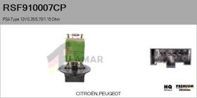 PSA RSF910007CP - RESISTENCIAS VENTILADOR CALEFACCION