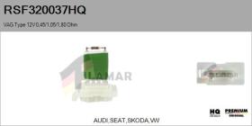 HQ RSF320037HQ - RESISTENCIAS VENTILADOR CALEFACCION