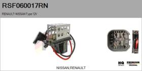 RENAULT NISSAN RSF060017RN - RESISTENCIAS VENTILADOR CALEFACCION