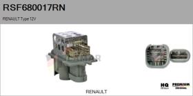 RENAULT NISSAN RSF680017RN - Resistencia Ventilador Calefacción