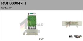 FIAT RSF060047FI - Resitencia, ventilador habitáculo FIAT Type 12V