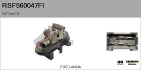 FIAT RSF560047FI - Resitencia, ventilador habitáculo FIAT Type 12V