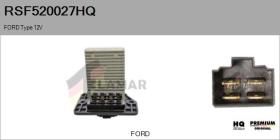 HQ RSF520027HQ - Resitencia, ventilador habitáculo FORD Type 12V