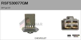 GM RSF530077GM - Resitencia, ventilador habitáculo GM Type 12V