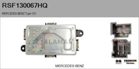 HQ RSF130067HQ - Resitencia, ventilador habitáculo MERCEDES-BENZ Type 12V