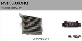 HQ RSF530067HQ - Resitencia, ventilador habitáculo MERCEDES Type 12V