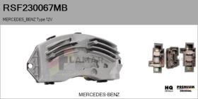  RSF230067MB - Resitencia, ventilador habitáculo MERCEDES Type 12V