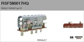 HQ RSF580017HQ - Resitencia, ventilador habitáculo RENAULT Type 12V