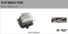 RENAULT NISSAN RSF860017RN - Resitencia, ventilador habitáculo RENAULT Type 12V