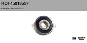  ROF450185SF - RODAM. NUEVO ORIG. FAG Type 17mm 52mm 17mm