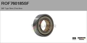 SKF ROF760185SF - RODAM. NUEVO ORIG. SKF Type 19,00mm 37,00mm 9,00mm