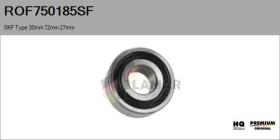 SKF ROF750185SF - RODAM. NUEVO ORIG. SKF Type 30,00mm 72,00mm 27,00mm