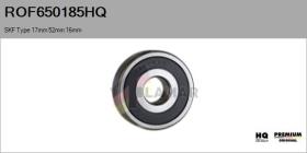 HQ ROF650185HQ - RODAM. NUEVO SKF Type 17mm 52mm 16mm