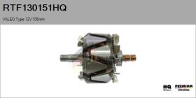 HQ RTF130151HQ - Rotor, alternador VALEO Type 12V 105mm