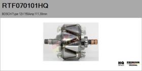 HQ RTF070101HQ - ROTOR NUEVO BOSCH Type 12V 150Amp 111,30mm