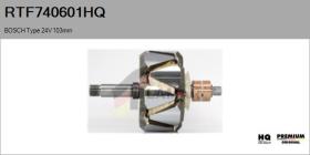 HQ RTF740601HQ - ROTOR NUEVO BOSCH Type 24V 103,00mm