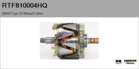 HQ RTF810004HQ - ROTOR NUEVO DENSO Type 12V 80Amp 91,40mm