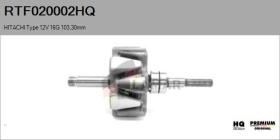 HQ RTF020002HQ - ROTOR NUEVO HITACHI Type 12V 16G 103,30mm