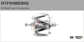 HQ RTF910053HQ - ROTOR NUEVO MITSUBISHI Type 12V 70Amp 94,40mm