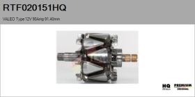 HQ RTF020151HQ - ROTOR NUEVO VALEO Type 12V 90Amp 91,40mm